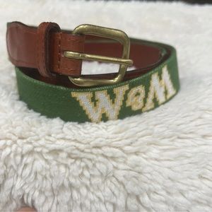 Smathers & Branson Needlepoint Belt William & Mary W&M Size 36